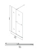Душевая перегородка Niagara Nova NG-671-12BLACK 120x200 прозрачная, профиль черный матовый