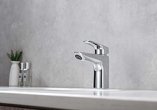 Смеситель для раковины Aquatek Вега AQ1011CR донный клапан, хром