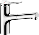 Смеситель для кухни Hansgrohe Zesis M33 2jet 74800000 с вытяжным душем