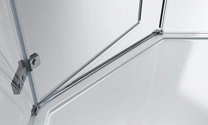 Душевой уголок BelBagno KRAFT-P-1-90-C-Cr-L 90x90 прозрачный, хром, левый