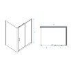 Душевой уголок RGW Passage PA-74 (PA-14B + Z-050-2B) 170x110, прозрачное, черный, 410874171-14