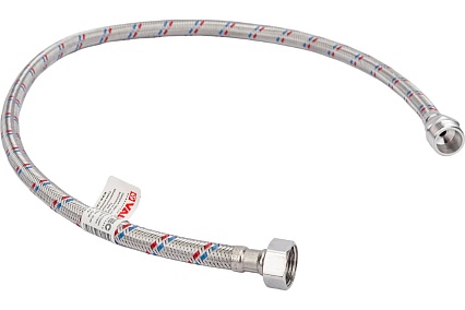 Гибкая подводка для воды (80 см; 1/2"; гайка-штуцер) Valtec VTf.002.IS.0404080