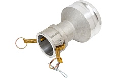 Камлок соединение типа DА (переходник розетка 2&quot; х ниппель 4&quot;; алюминий) TITAN LOCK TL2040DAAL