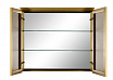 Зеркальный шкаф De Aqua Алюминиум 100 см, с подсветкой, медь
