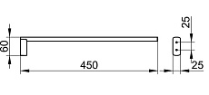 Полотенцедержатель Keuco Edition 400 11520010000 45 см хром