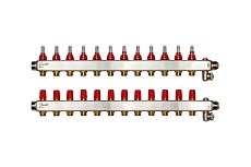 Коллекторы Danfoss SSM-12F с расходомерами 12 контуров 088U0762