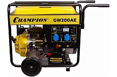 Бензиновый сварочный генератор Champion 4.5/5 Квт 200А 100кг эл.старт колеса GW200AE