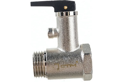 Предохранительный клапан для бойлера СТМ ТЕРМО 1/2", с курком, 6 Бар CRVP6B12