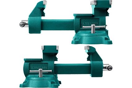 Слесарные тиски Kraftool Reversible 165 мм, расход 324 мм 32705-165