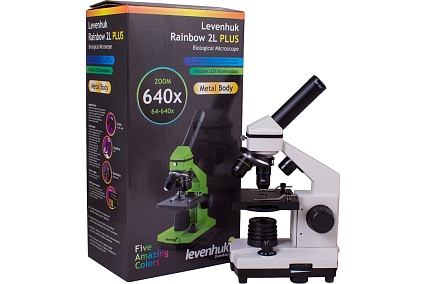 Микроскоп Levenhuk Rainbow 2L PLUS Moonstone\Лунный камень 69041