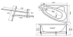 Акриловая ванна Тритон Кайли 150х100 L/R