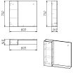 Зеркальный шкаф Grossman Альба 80 см