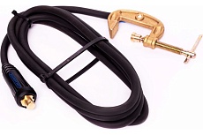 Комплект кабеля со струбциной заземления (5 метров, кг 1x25, вилка 35-50) Энаргит КЗС125-5-3550