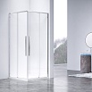 Душевой уголок Vincea Slim-N VSS-4SN8010CLBN 100x80 брашированный никель, прозрачное