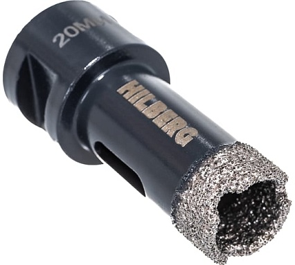 Коронка алмазная по керамике и керамограниту Super Hard (20 мм; M14) Hilberg HH620