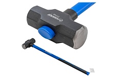 Кувалда с фибергласовой ручкой и резиновой противоскользящей накладкой Forsage (5400г, L ручки-800мм) f-t7712 56666