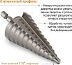 Сверло ступенчатое по металлу (6-38 мм; шестигранный хвостовик) RAGE by VIRA 554003