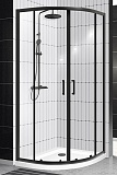 Душевой уголок BelBagno UNO-195-R-2-90-C-NERO 90x90 прозрачный, черный