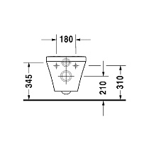 Подвесной унитаз Duravit DuraStyle 45510900A1 (с крышкой SoftClose)