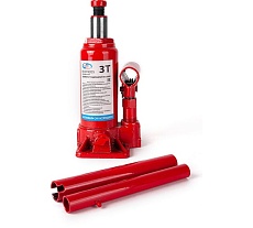 Гидравлический бутылочный домкрат 3 т в кейсе /красный/ Autovirazh AV-072403