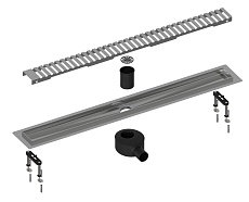 Трап для душа Timo Drain System 600 DS230106/01 60 см, вставка Lines, сатин
