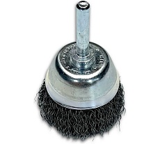 Щетка чашка гофрированная Lessmann Д50x0,30мм., хвост-к 6мм 435162