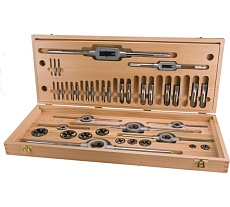 Набор метчиков и плашек RUKO UNF 1/4-1.0 HSS-G 35пр 245073