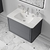Тумба с раковиной Iddis Oxford Neo 80 см темно-серый матовый OXN80D0i95K