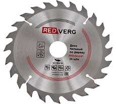 Диск пильный по дереву твердосплавный (200х32/30 мм; 24 зуба) Redverg 6621224