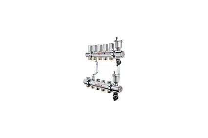 Коллекторная группа в сборе, 1х8 вых. Евроконус 3/4 Valtec VTc.594.EMNX.0608