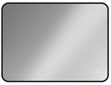 Зеркало Vincea VLM-3VC100B-2 100x80 см, сенсорный выключатель и диммер, антипар, черный