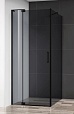 Душевой уголок Cezares SLIDER-AH-1-80-80/90-GRIGIO-NERO 80x80/90 серый, черный