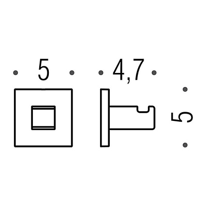 Крючок Colombo Basic Q BLC97.CR хром