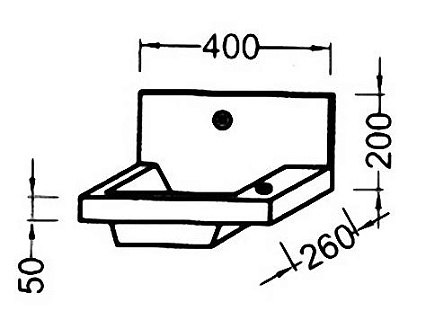 Раковина Jacob Delafon Pop Laminar 40 см EB406-00