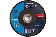 Круг зачистной из синтетического волокна 180х22 мм, черный, 80 м/с, 10200 об/мин Rossvik 180х22