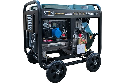 Дизельный генератор Stem Techno s6500de (6,5кв, электростартер, дисплей, подогрев) ГЕН019