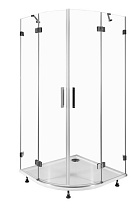 Душевой уголок Aquanet Beta 100x100, четверть круга