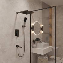 Душевой набор Oliveeka D-Line OL-939003-BGM оружейный металл