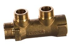 Коллектор COMAP 3/4" НР-ВР, 35 мм, с ниппелями, латунь, In3/4-Out1/2 НР-2 9532142