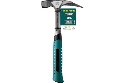 Молоток кровельщика Kraftool THOR, 600 г цельнокованый, с магнитом, 20181