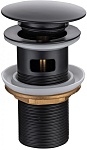 Донный клапан Allen Brau Priority 5.31023-31 с переливом, матовый черный