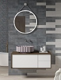 Мебель для ванной Kerama Marazzi Atollo 110 см со столешницей, белый матовый