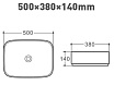 Раковина Art&Max AM353-B 50 см белый