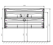 Тумба с раковиной Vincea Mia 100 см V.Oak