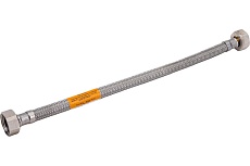 Подводка для холодной и горячей воды Imperial 699.30 в том числе питьевой, в стальной оплетке, гибкая 0,3 м 1/2F-1/2F DN8