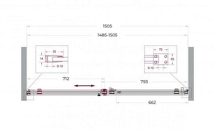 Душевая дверь BelBagno SOFT_CLOSE-2-BF-1-150-C-Cr 150x200 прозрачная, хром
