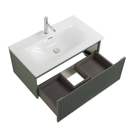 Тумба с раковиной BelBagno Uno 80 см 1 ящик, Еловый матовый