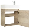 Тумба с раковиной BelBagno Kraft Mini 50 см Rovere Galifax Bianco, R