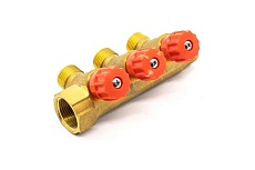 Коллектор с регулирующими вентилями Damento Clima под 45, 3/4&quot;x1/2&quot;, на 3 выхода 016247