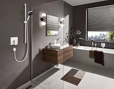 Смеситель для душа Hansgrohe Vivenis 75415700 внешняя часть, матовый белый